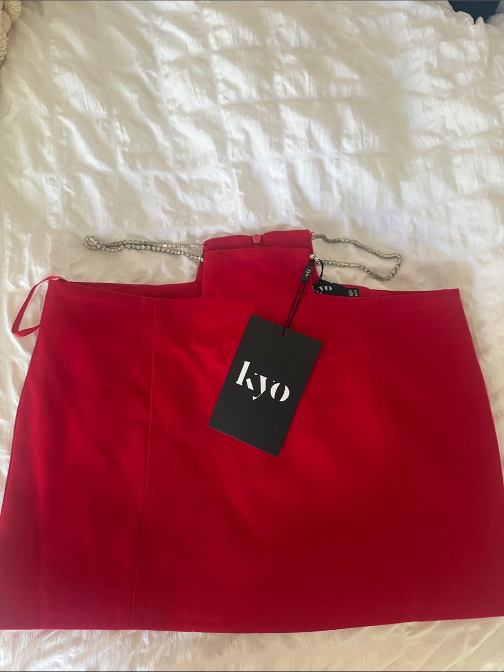 Soia & Kyo Bold Red Mini Skirt